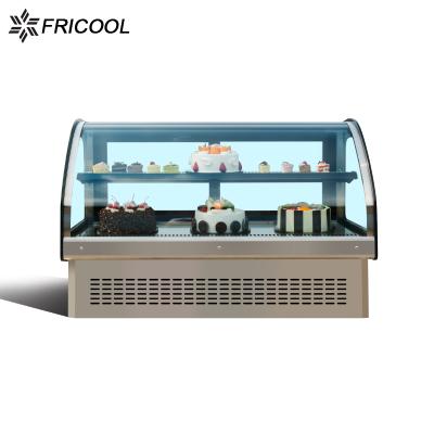 China Single-temperature pizza cake showcase salad display bakery refrigeration equipment counter with CE/ETL for sale