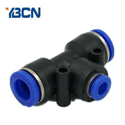 China Pneumatic Lock System PE BENCH Series Air Fitting Plastic Quick Connecting Fittings for sale