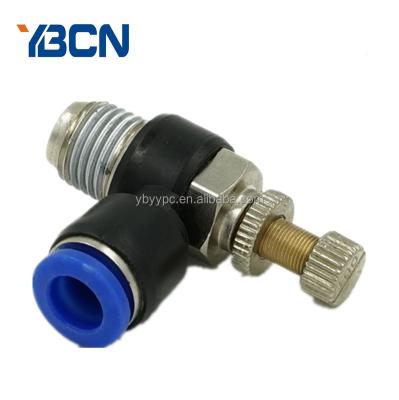 China SL Pneumatic Hose Tube Fittings Swivel Rotary Valves Quickly Connect Fit R M5 for sale