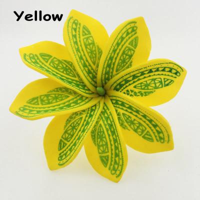 China Foam Foam Flower Hair Pin Artificial Island Eva Frangipani Tiara Hibiscus Hawaiian Plumeria Ear Accessories for sale