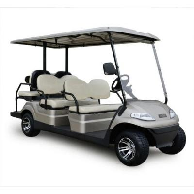 China High Tensile Steel Welded + PP Engineering Plastics 4+2 Passengers Unused Battery Powered Mini Golf Cart With Rear Flip Seats LT-A627.4+2 for sale