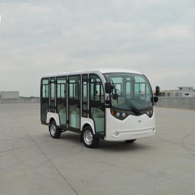 China Welded High Tensile Steel + PP Engineering Plastics CE Approved 11 Seaters 72V Golf Car Electric Sightseeing Bus Trolley With Glass Doors for sale