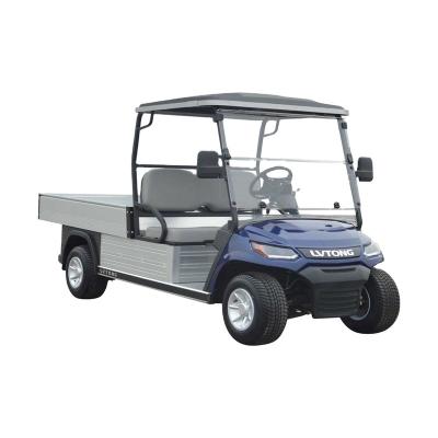 China High Tensile Steel Welded + PP Engineering Plastics 2 Seaters Power Company Vehicle Golf Car Cargo Cart for sale