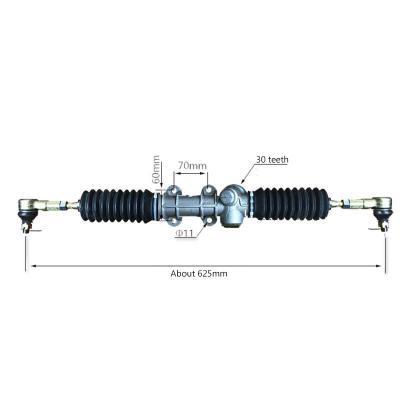 China Auto Steering Control Electric Vehicle RHD LHD Steering Rack Gear Box For Golf Cart Sightseeing Bus for sale