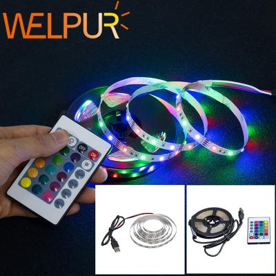 China Hotel LED Strip Light USB 2835SMD DC5V LED Lamp Strip USB 2835SMD DC5V LED Flexible Ribbon RGB 0.5M 1M 2M 3M 4M 5M TV Desktop Screen Backlight Diode Strip for sale