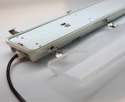 China VGN Aluminum 2017 High Lumens and Easy Installation IP65 Clear Led Tri-Proof Light for Hospital Warehouse, Cleaning Room Duck Shelter for sale