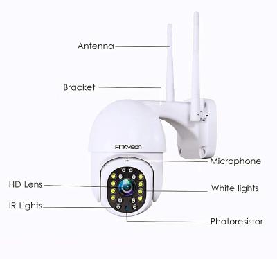 China plug & Game Top Qualituy FNKVISION Work With Yoosee WiFi Dome Security HD 1080P Wide Angle Wireless Outdoor Camera With Night Vision for sale