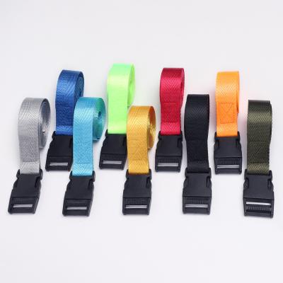 China High Quality Multicolor Nylon 25mm Binding Straps With Plastic Buckle for sale