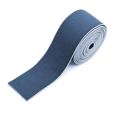 China Factory design logo elastic polyester fiber webbing jacquard nylon clothing elastic band for sale