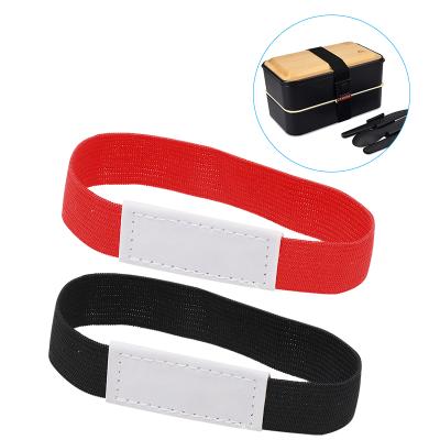 China Sustainable Custom Durable Colorful Heavy Duty Lunch Box Strap Fastener Belt Hook And Loop Elastic Straps for sale