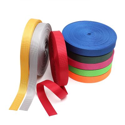 China Factory wholesale high tenacity high quality 1inch 38mm 50mm polyester colorful webbing for sale