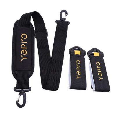 China Webbing+hook loop+buckle EVA ski hook carrier black ski bindings custom strap power and loop shoulder ski strap adjustable rubber strap for sale