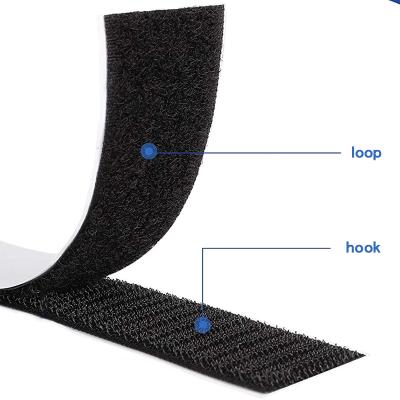 China Durable Strong Self Adhesive Double Side Heat Resistance Hook And Loop Tape for sale