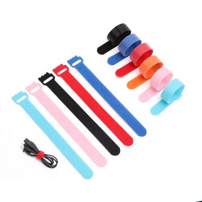 China Custom Color Sustainable Reusable Hook & Loop - Back - -Back To Self Adhesive Cable Tie for sale