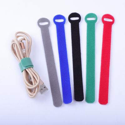 China Factory wholesale high quality new self-locking tie back to loop strap costom logo hook and loop back strap for sale