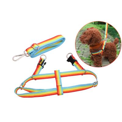 China High Quality Hot Selling Nylon Pet Adjustable Leash With Colorful Ribbon for sale