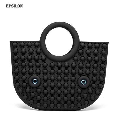 China Silicone Fashion Lady Women Latest Beautiful Handbag Busy Person Bags Toys Funny Travel Poppet Bag Toys Release Stress Antistress for sale