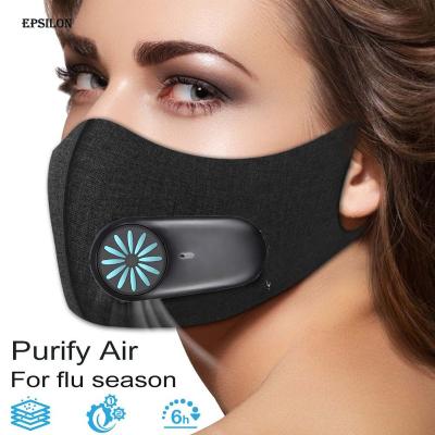 China Epsilon Outdoor Super Mini Fan For Face Shiled Exhaust Fan Ventilating Face Guard Breathe Freely Ventilador De Mascara Facial for sale