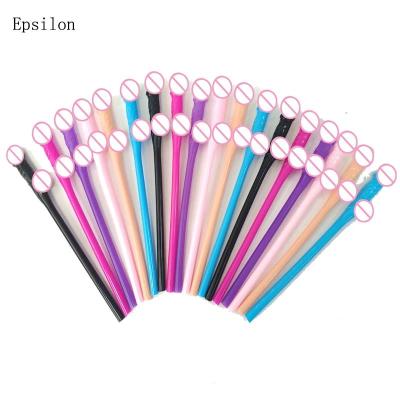 China Adult Eco-Friendly Plastic Epsilon Willy Straws Penis Jumbo Bride Straw Bachelorette Party Hens Night Supplies for sale