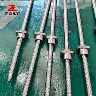 China SCR2505 Diameter 20mm Pitch 5mm 10mm 25mm Ballscrew Ground Rolled Ball Screw voor Cnc Router Cnc Machine Te koop