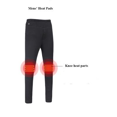 China Winter Anti-static Wear USB Charging Heating Pants Down Cotton Men's High-Waist Gaiters Heat Smart DC Heated Pants for sale