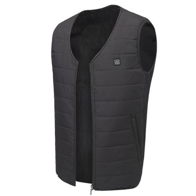 China Durable Polyester Adjustable Women Massage Heat Vest Polyester Electric Heating Vest Power-Bank Heated Vest for sale