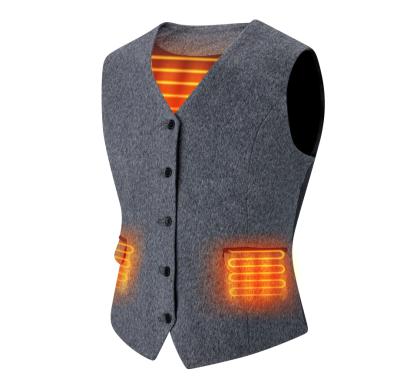 China QUICK DRY Battery Power Men Heated Vest Stretching Products Top 10 Sales In Textile Industry Stylish Vest For Men for sale