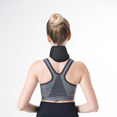 China OK Cloth Therapy Wrap Heated Brace Adjustable Neck Heater Pad for Pain Relief and Headache Stiff Neck Warmer for sale