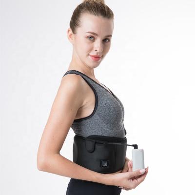 China OK Fabric Waist Heating Belt Far Infrared Thermal Lumbar Protection For Back Pain for sale