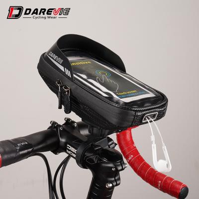 China Waterproof/TPU Touch Screen Bicycle Handlebar Bag Rear Frame Bike Bag Sports Bike Rack Basket Bag 23*9*9cm for sale