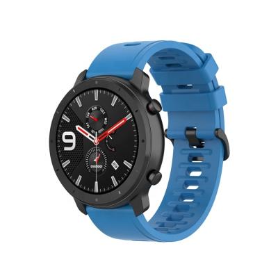 China Water Resistant 22mm Soft Silicone Strap Band For Huami Amazfit Smart Watch for sale