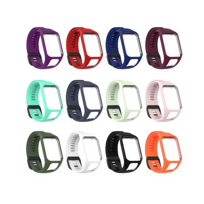 China 100% Brand New Silicone Watch Wrist Band Rubber Adjustable Strap For Tomtom 4 Strap for sale