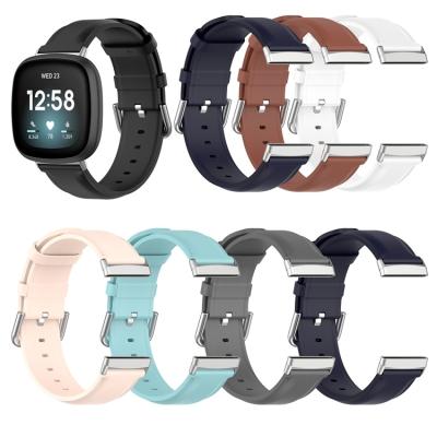 China For Fitbit Versa 3 Sense Strap New Arrival Leather Strap Watch Band For Fitbit Versa 3/fitbit Sense Smart Watch Accessories for sale