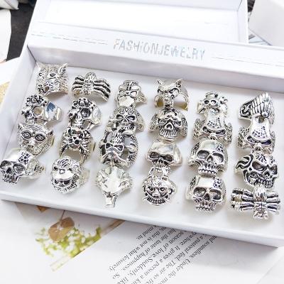 China Gothic Ring Shape Hyperbole Skull Ring Hot Selling Wholesale August Jewelry Gothic Rings Hot Fashion Jewelry for sale