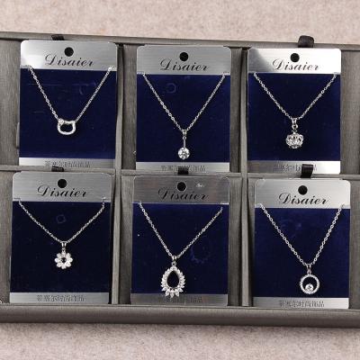 China Hot-selling Lot FASHIONABLE Jewelry August Loose Mixed Short High-end Zircon Diamond Necklace Pendant Necklace for sale