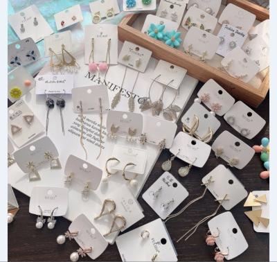 China FASHIONABLE jewelr earrings August mixed batch wholesale about female zircon earrings temperament fashion pearl earrings for sale