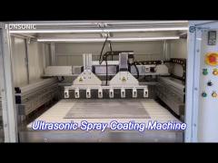 precision ultrasonic spray coating machine with 60k converging atomization system