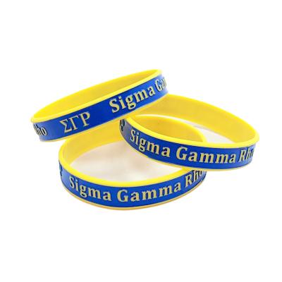 China Promotion Custom Logo Silicone Wristband Rubber Wrist Bands For Gift Custom Printed Silicone Rubber Wristband for sale