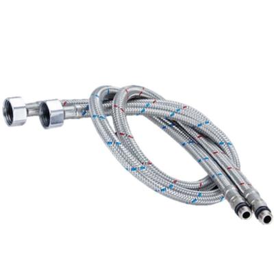 China Kitchen 50/60/70cm Stainless Steel Flexible Braided Wire Hose Faucet Hot and Cold Water Communication Hose Braided Hose for sale