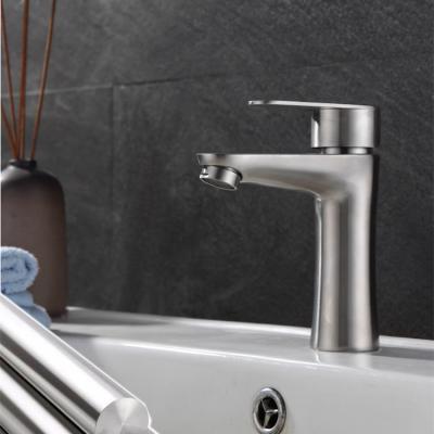 China Modern Basin Faucets SUS 304 Mixing Faucets Wash Modern Stainless Steel Bathroom Faucets Stainless Water Faucet Tap Basin Facets for sale