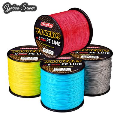 China Polyethylene 300m 500m 1000m High Tensile 8 Strands 0.4#-40.0# Single PE Fishing Line Colors for sale