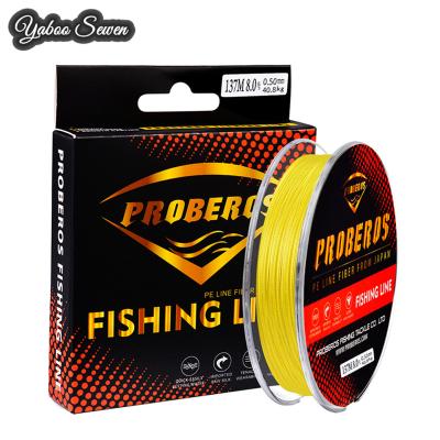 China Polyethylene 100m 137m 210m High Tensile 8 Strands 0.4#-13.0# Single PE Fishing Line Colors for sale