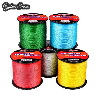 China Wholesale 1000m High Tensile Polyethylene 4 Strands 0.4#-10.0# Single PE Fishing Line Colors for sale