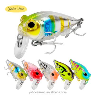 China Wholesale 4.5cm ABS Plastic Crank 5.5g Bait Plastic Floating Artificial Hard Lures for sale