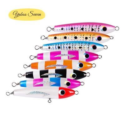 China ABS Wholesale 21.5cm Artificial Floating Pencil 60.5g Plastic Bait Fishing Hard Lures for sale