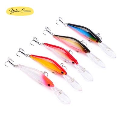 China ABS Wholesale 9.5cm Plastic Minnow 7g Bait Plastic Artificial Hard Fishing Lures for sale