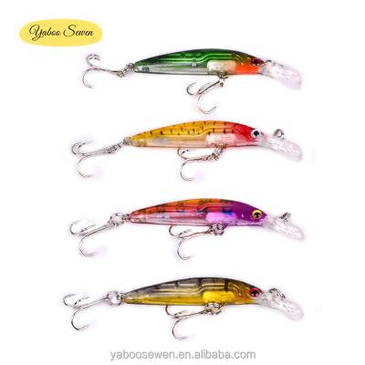 China ABS Plastic Wholesale 7cm Minnow 3.9g Bait Plastic Artificial Hard Fishing Lures for sale