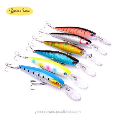 China Wholesale 12.5cm ABS Plastic Minnow 14g Bait Plastic Artificial Hard Fishing Lures for sale