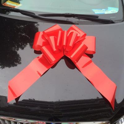 China Shiny Ribbon 58cm/23inch Car Arch Wedding Decoration Bow Pull Bows For Sale for sale