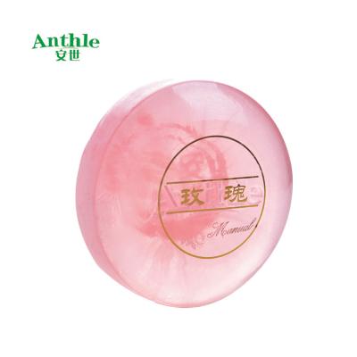 China New Type Wholesale Rose Oil Hand Made Soap Good Price Basic Cleansing Body Soap for sale